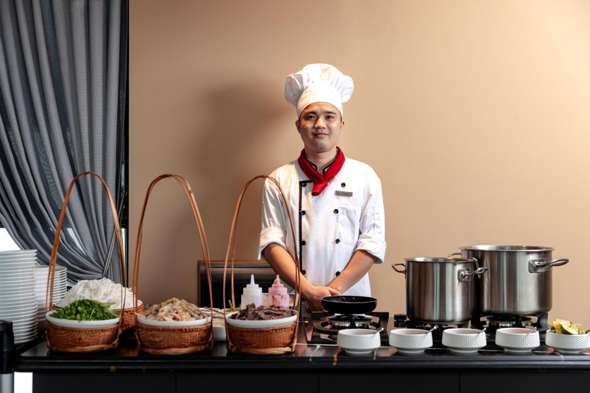 La Siesta Classic Hang Thung Hanói Exterior foto A live kitchen at a hotel