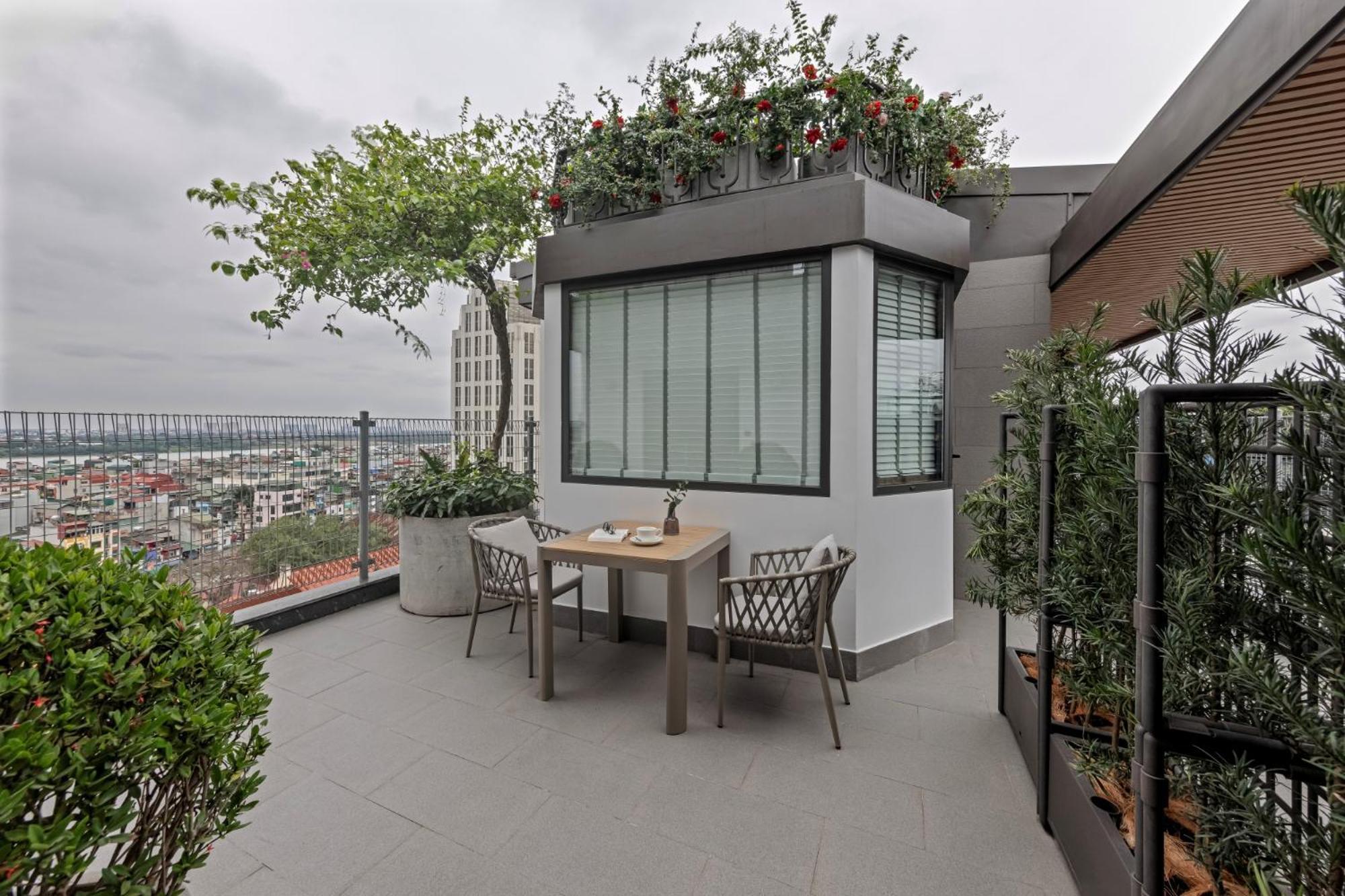 La Siesta Classic Hang Thung Hanói Exterior foto Rooftop garden